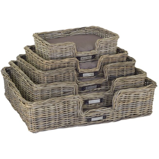 Rieten hondenmand recht Happy House XL - Afbeelding 3