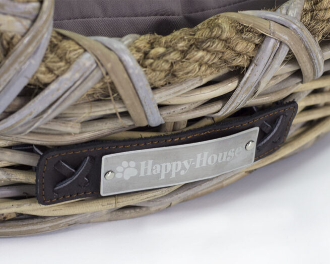 Hondenmand Riet met touw Happy House - Afbeelding 4