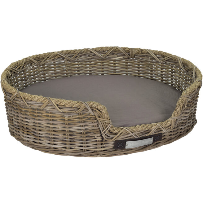 Hondenmand Riet met touw Happy House
