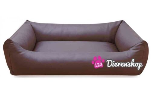 Hondenmand Bruin Kunstleer 80cm-0