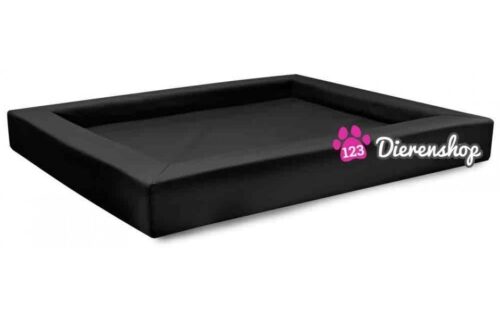 Hondenmand Premium Kunstleer Zwart 110cm-0
