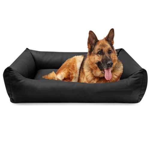 Hondenmand Zwart Kunstleer