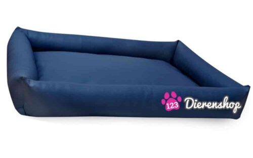 Hondenmand Puk Kunstleer Marineblauw 120cm-0