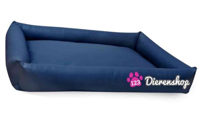 Hondenmand Puk Kunstleer Marineblauw 120cm-0