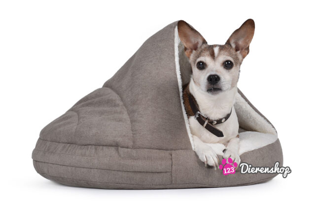 Hondenmand Snuggle Cave Taupe Deluxe 95 cm-0