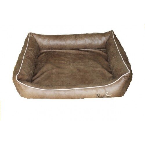 Hondenmand Napzzz Leatherlook Divan Bruin 100 cm-0