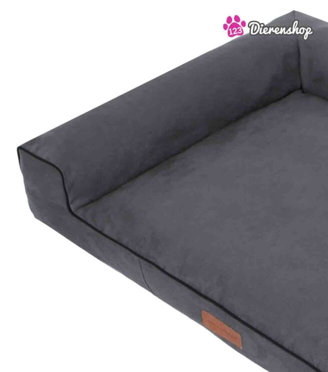 Hondenmand Lounge bed Suedine Grijs 100 cm-18818