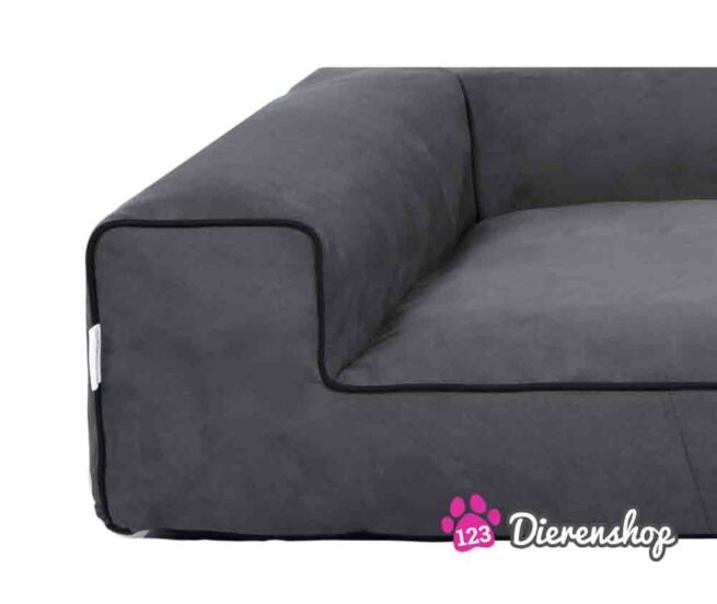 Hondenmand Lounge bed Suedine Grijs 100 cm-18817