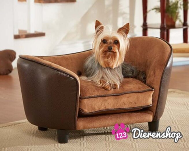 Hondensofa Ultra Plush Pebble Bruin-0