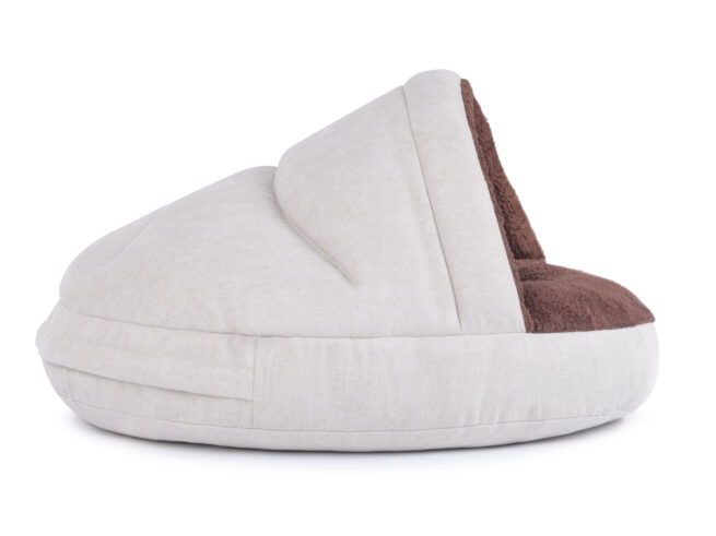 Hondenmand Snuggle Cave Crème Bruin - Afbeelding 3