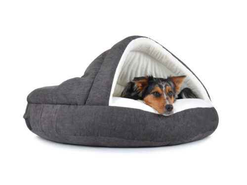 Hondenmand Snuggle Cave Deluxe Grijs