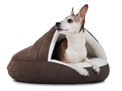 Hondenmand Snuggle Cave Deluxe Bruin