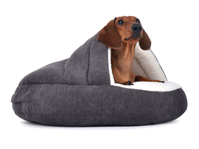 Hondenmand Snuggle Cave Deluxe Grijs - Afbeelding 2