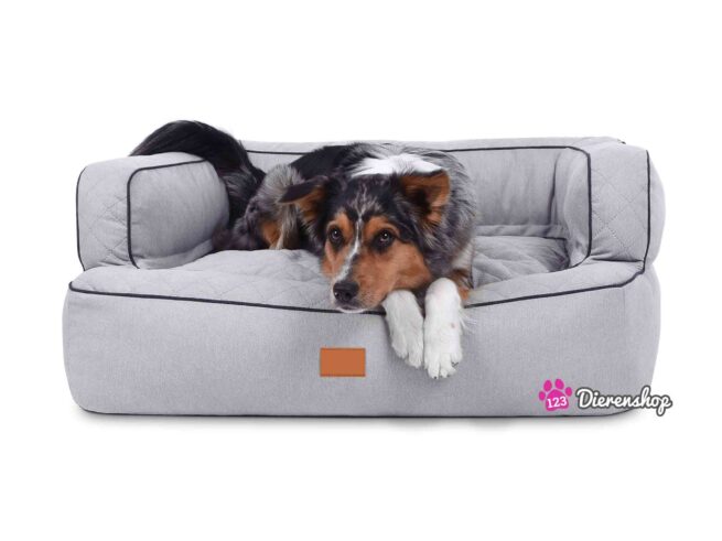 Hondenmand Lounge Deluxe Zilver-0