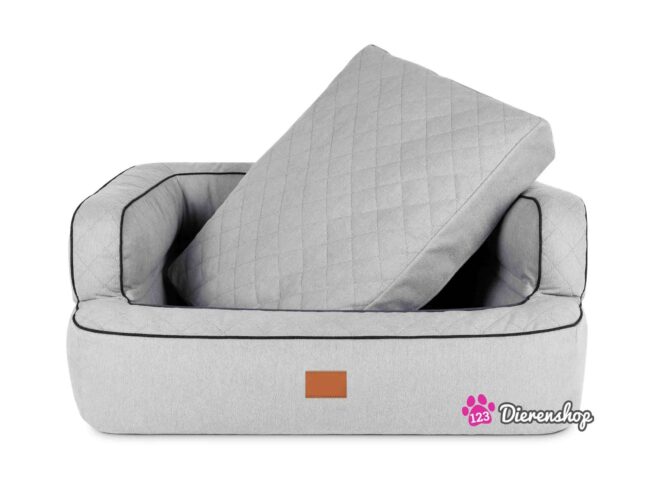 Hondenmand Lounge Deluxe Zilver-17881