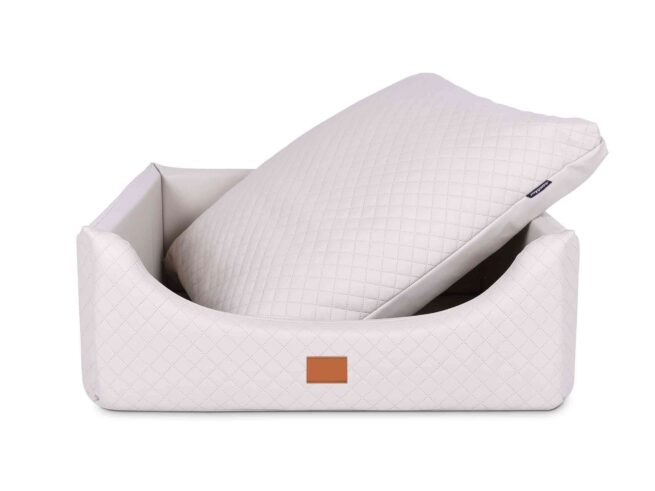 Hondenmand Rectangulem Deluxe Crème-17769
