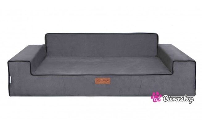 Hondensofa Elegance Suedine Grijs 120 cm-0