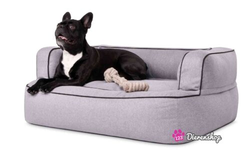 Hondenmand Lounge Deluxe Zilver-0