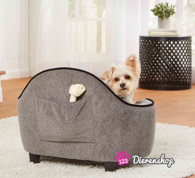 Hondensofa Ultra Pluche Diamant Grijs-18559