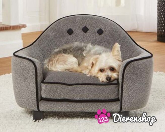 Hondensofa Ultra Pluche Diamant Grijs-0