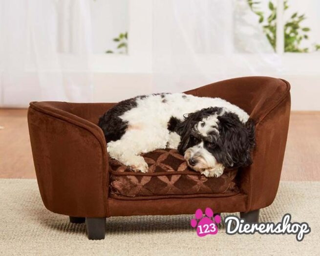 Hondensofa Ultra Pluche Snuggle Bruin-0