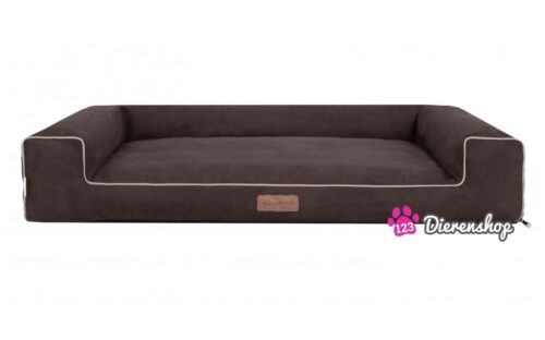 Hondenmand Lounge bed Suedine Bruin 120 cm-0