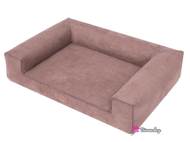 Hondenmand Lounge Bed Suedine Lichtbruin 120 cm-19614