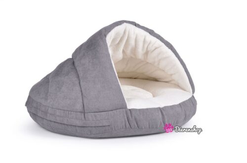 Hondenmand Snuggle Cave Deluxe Zilver 75 cm-0