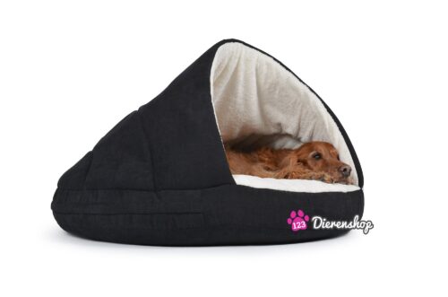 Hondenmand Snuggle Cave Zwart Deluxe 75 cm-0
