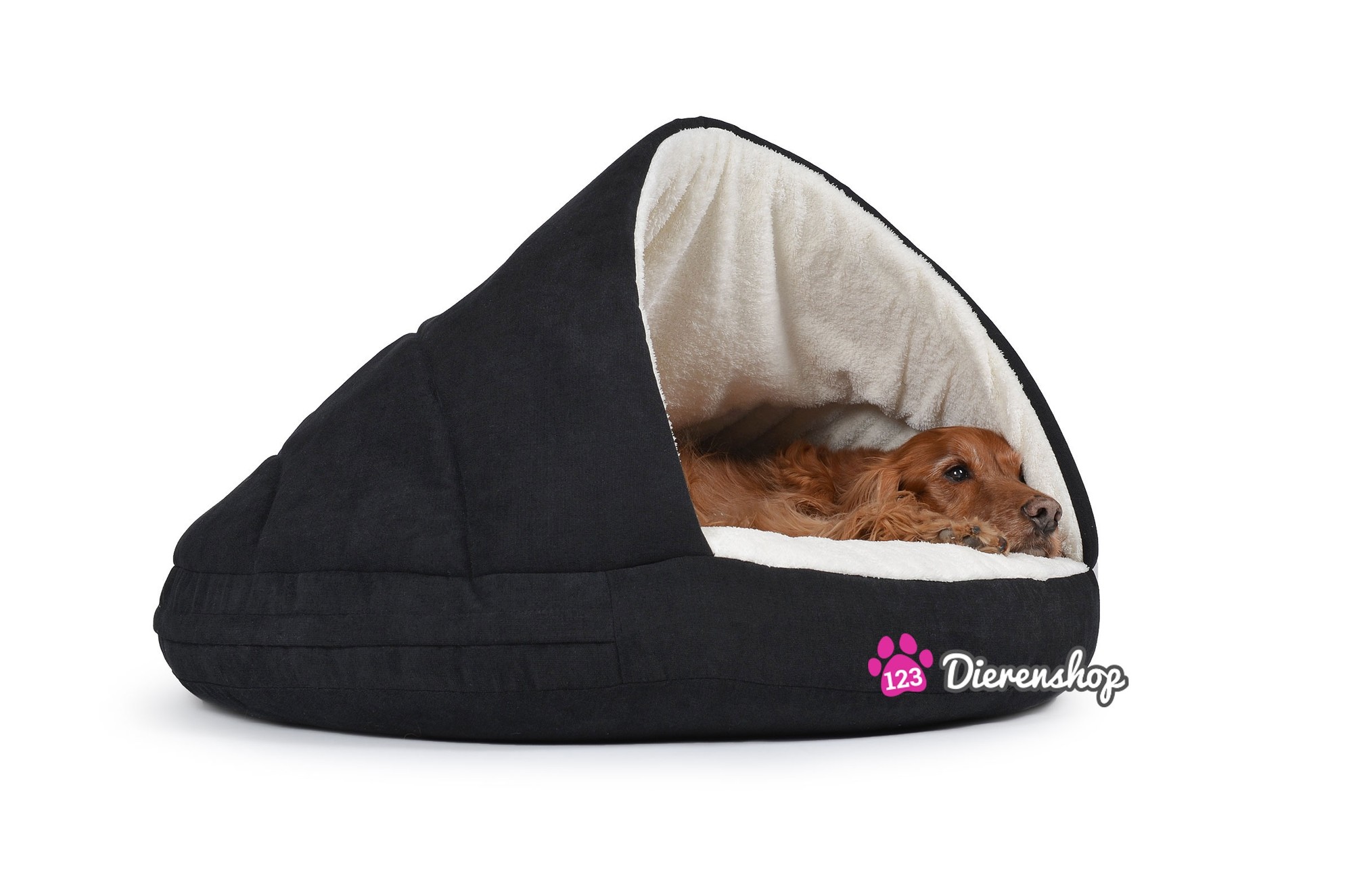 Wizard gevaarlijk Zuivelproducten Hondenmand Snuggle Cave Zwart 75 cm