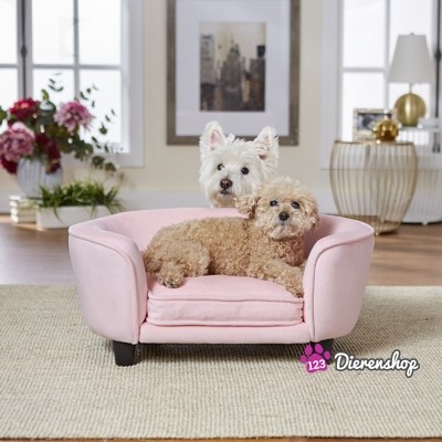 Hondensofa Coco zacht Roze Pluche-0