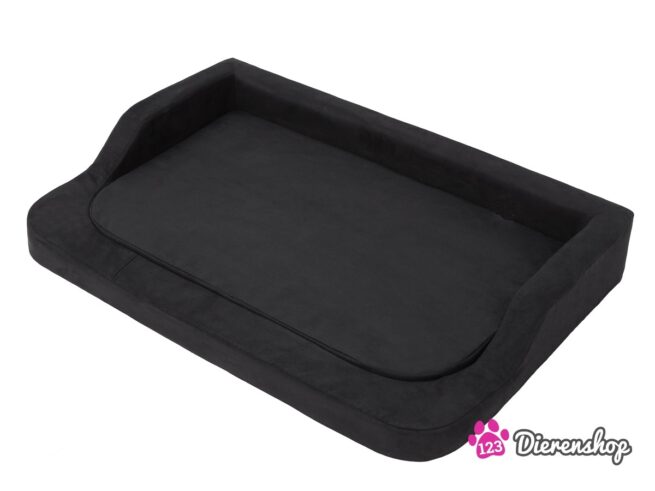 Orthopedische Hondenmand Indira Suedine Zwart 75cm-20830