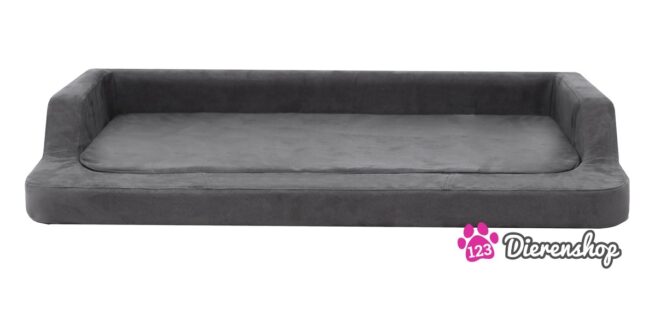 Orthopedische Hondenmand Indira Suedine Grijs 120cm-0