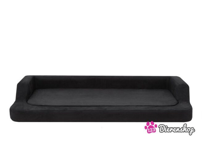 Orthopedische Hondenmand Indira Suedine Zwart 95cm-0