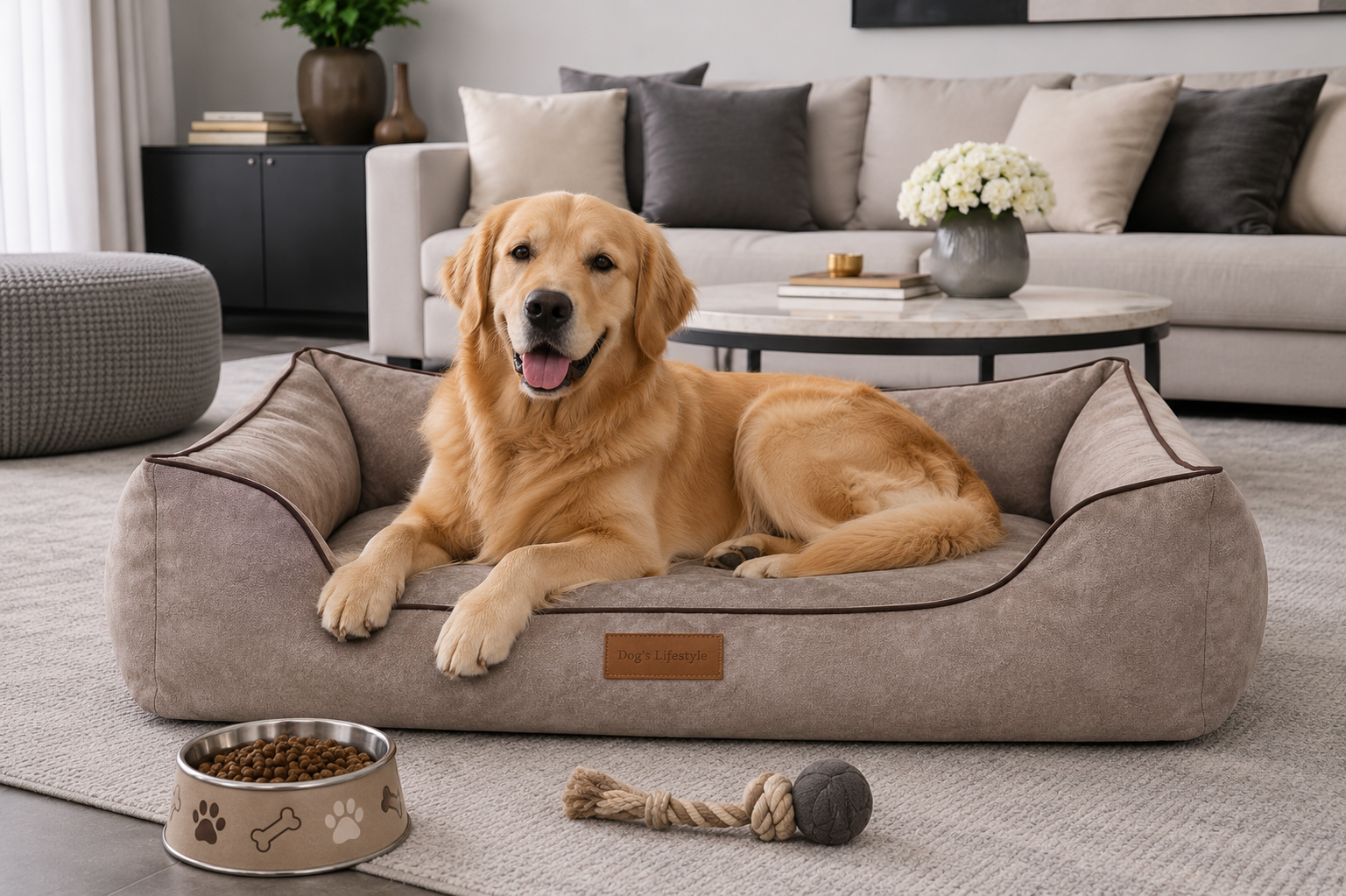 Dog's Lifestyle Hondenmand Indira Misty Taupe Hondenmand Indira Misty Taupe - Afbeelding 4