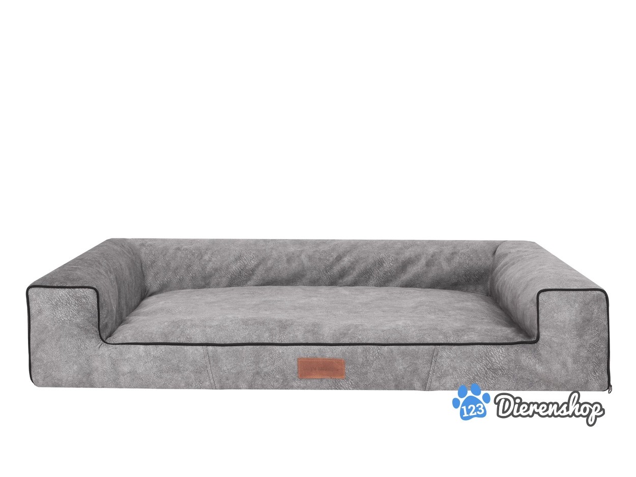 Verhoog jezelf teugels Gymnastiek Hondenmand Lounge Bed Indira Misty Grijs 120cm