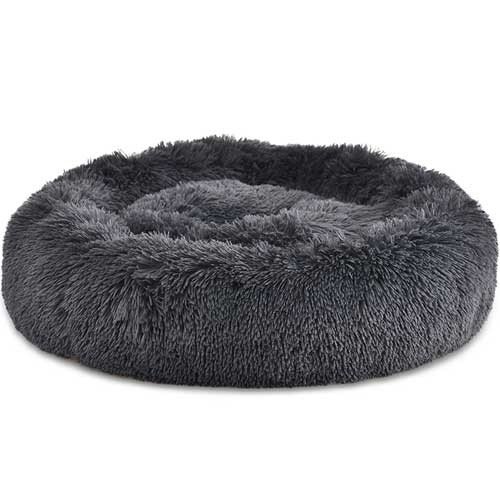 Hondenmand Donut Fluffy  Antraciet XL 100cm