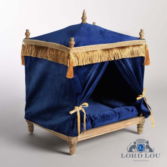 Lord Lou Lord Lou Edward Dierenmeubel Fluweel Blauw