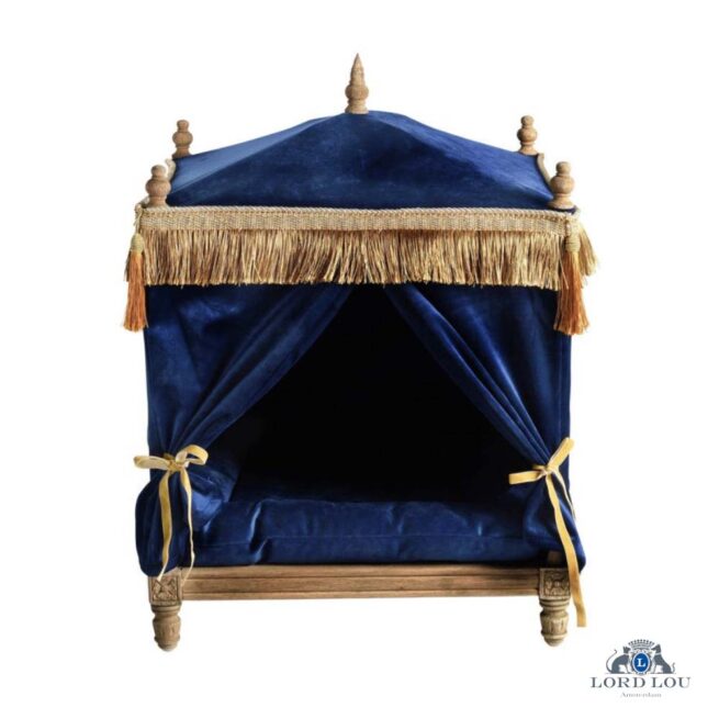 Lord Lou Lord Lou Edward Dierenmeubel Fluweel Blauw