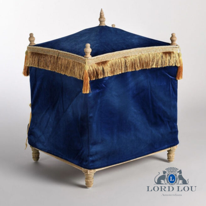 Lord Lou Lord Lou Edward Dierenmeubel Fluweel Blauw