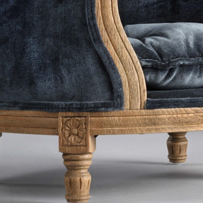 Hondenmand Lord Lou George Royal Blue Velvet - Afbeelding 6