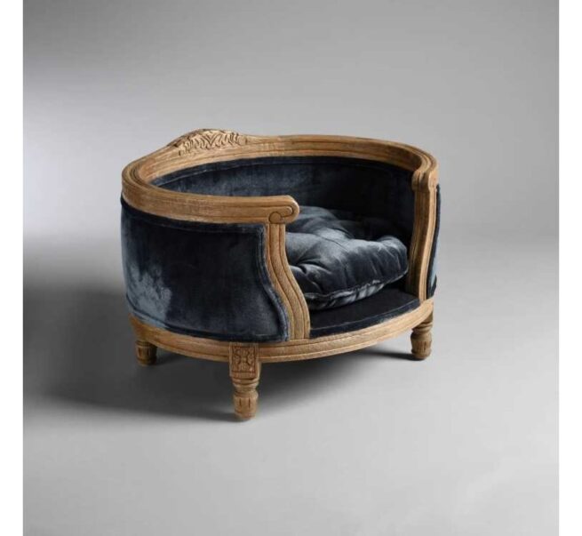 Hondenmand Lord Lou George Royal Blue Velvet - Afbeelding 3