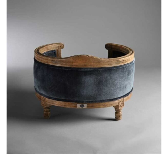 Hondenmand Lord Lou George Royal Blue Velvet - Afbeelding 4