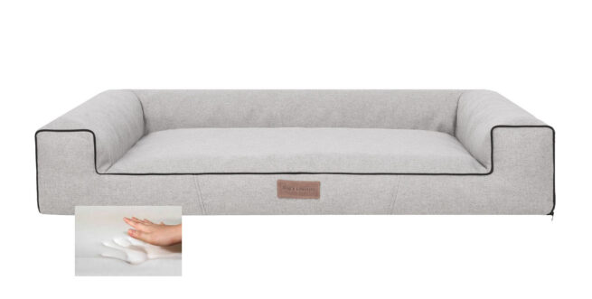 Orthopedische hondenmand Lounge Bed lux grijs