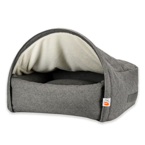Kona Cave® Hondenmand Snuggle Premium Quilted Grijs