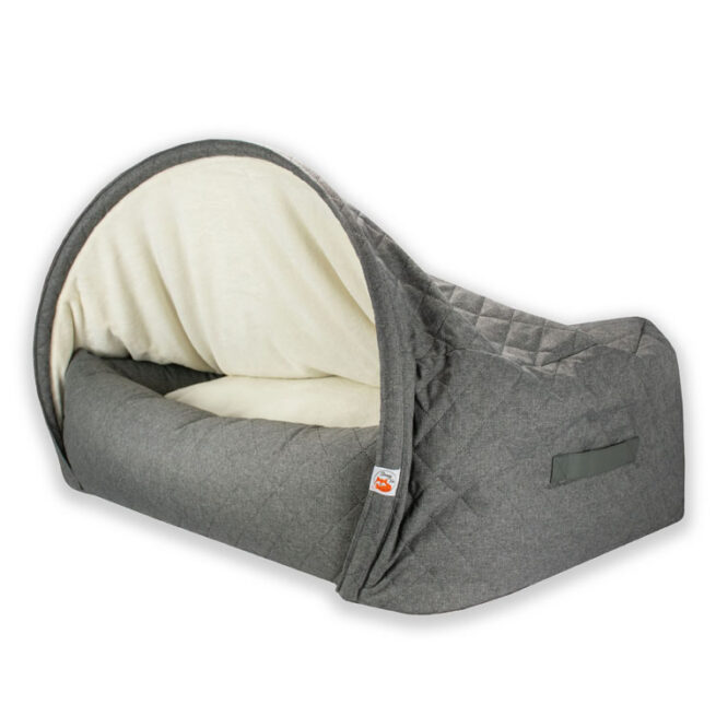 Kona Cave® Hondenmand Snuggle Premium Quilted Grijs - Afbeelding 8