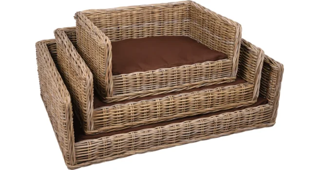 Rotan Hondenmanden Rotan hondenmand met kussen