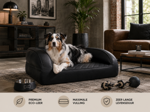 Hondenmand Lounge Deluxe zwart