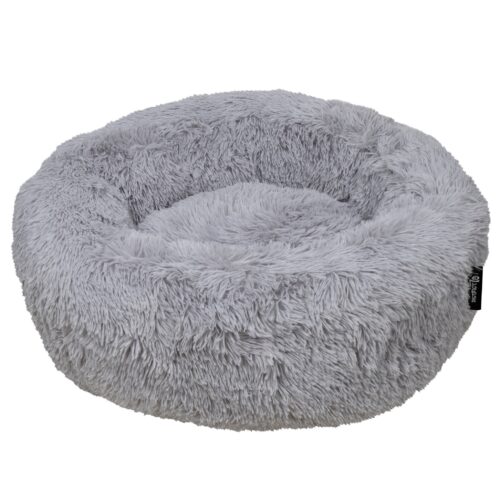 Hondenmand Donut Fuzz Lichtgrijs 100cm