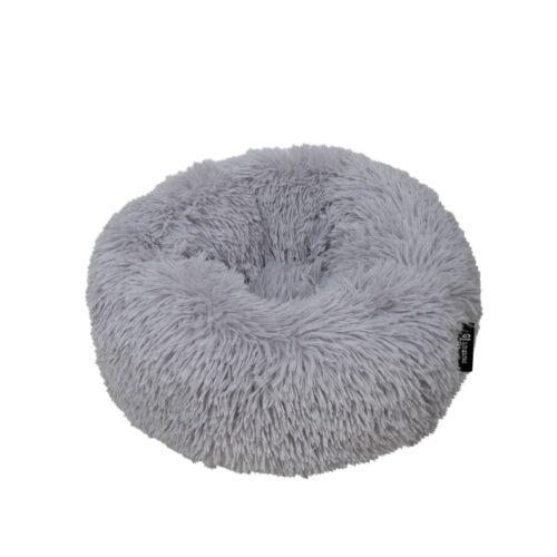 Hondenmand Donut Fuzz Lichtgrijs 45cm